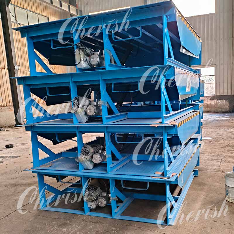 Loading 16 Sets Hydraulic Dock Leveler for a 40ft Container